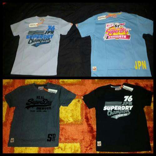 Authentic Burberry and SuperDry T shirts
